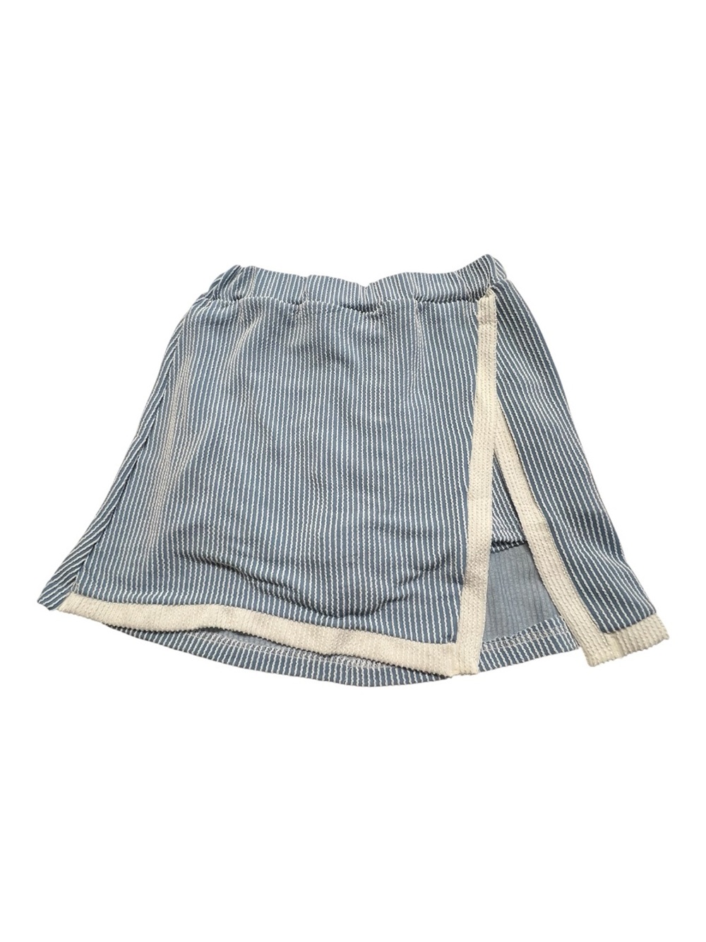 NWOT Blue & White Ribbed Knit 2-Piece Top & Skort Set | Size M - Picture 5 of 9